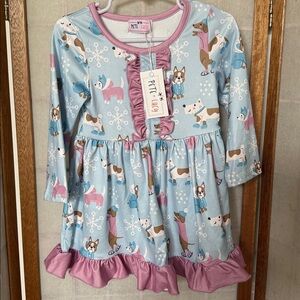 Pete + Lucy Frosty Paws Dress size 12/18 M